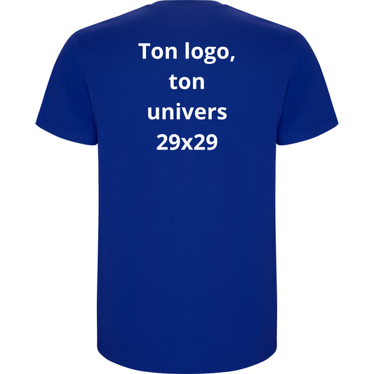 T-shirt Bleu Royale Ton logo, ton univers