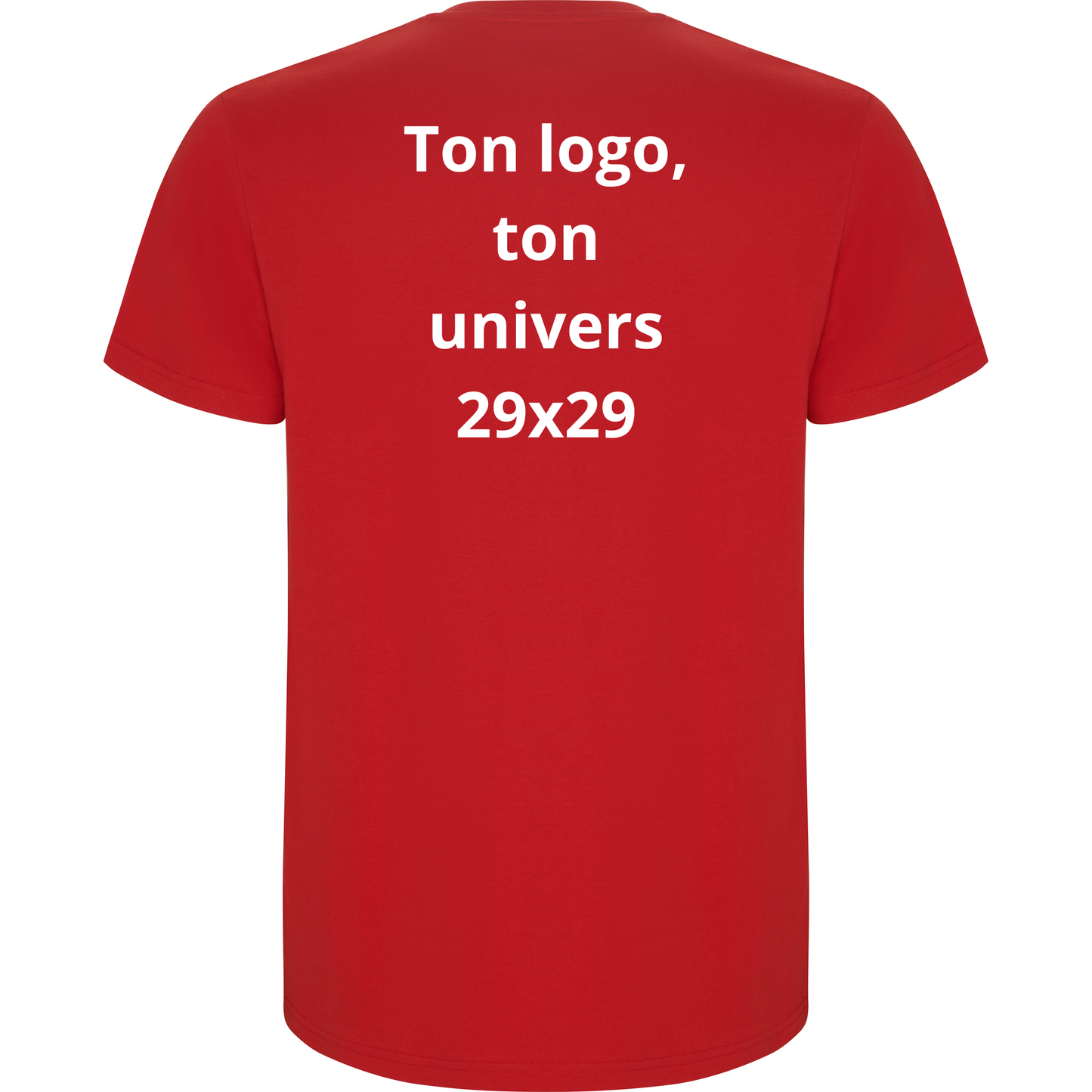 T-shirt Rouge Ton logo, ton univers
