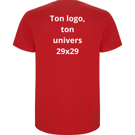 T-shirt Rouge Ton logo, ton univers
