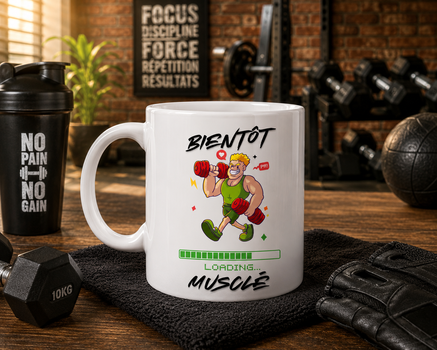 Mug "Bientôt musclé"