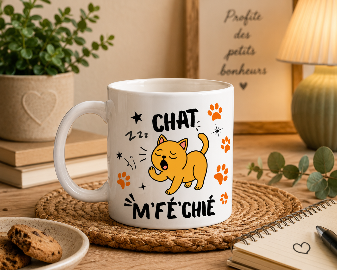 Mug "Chat m'fé'chié"