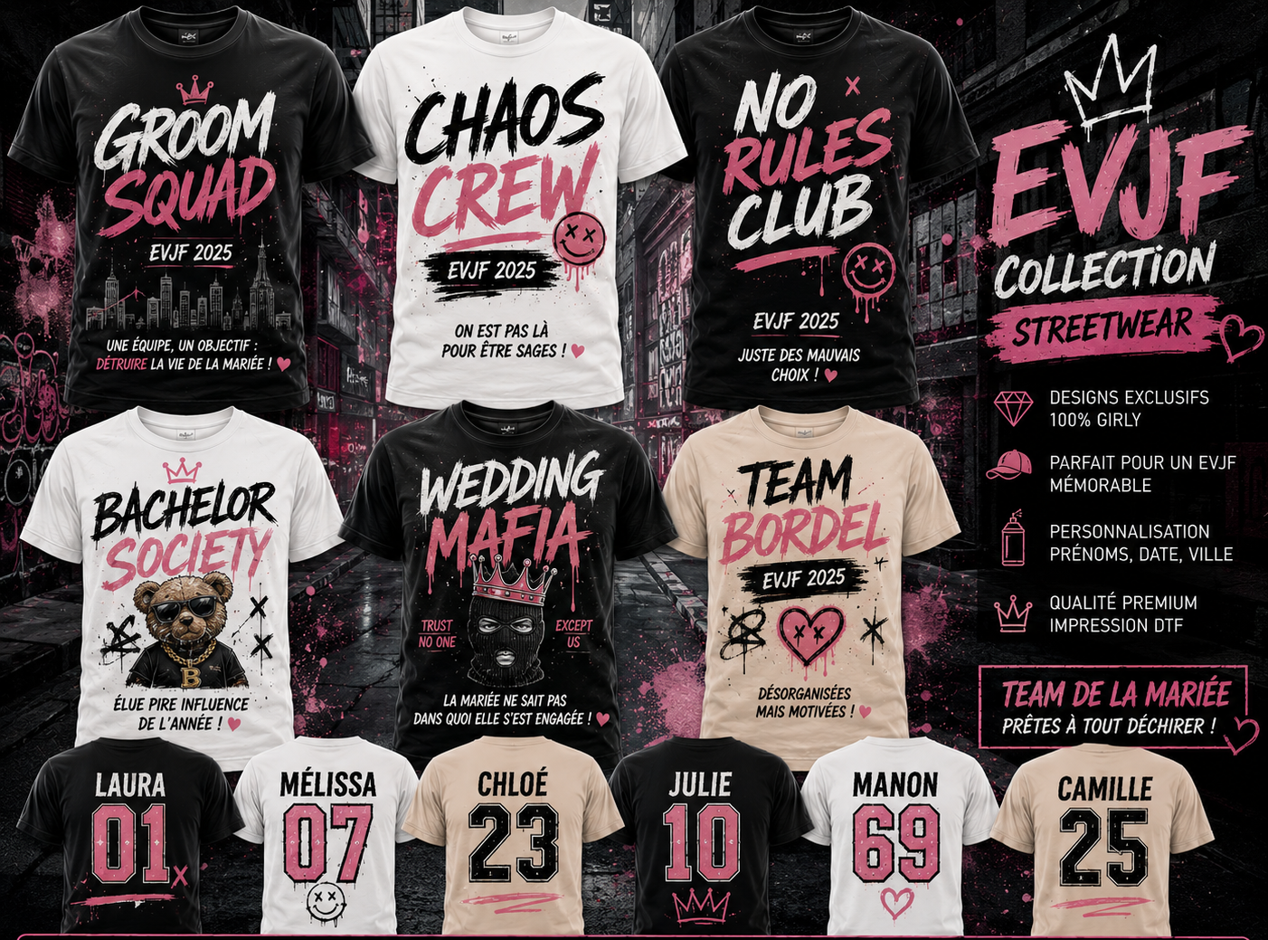 Crea'EVJF Street wear