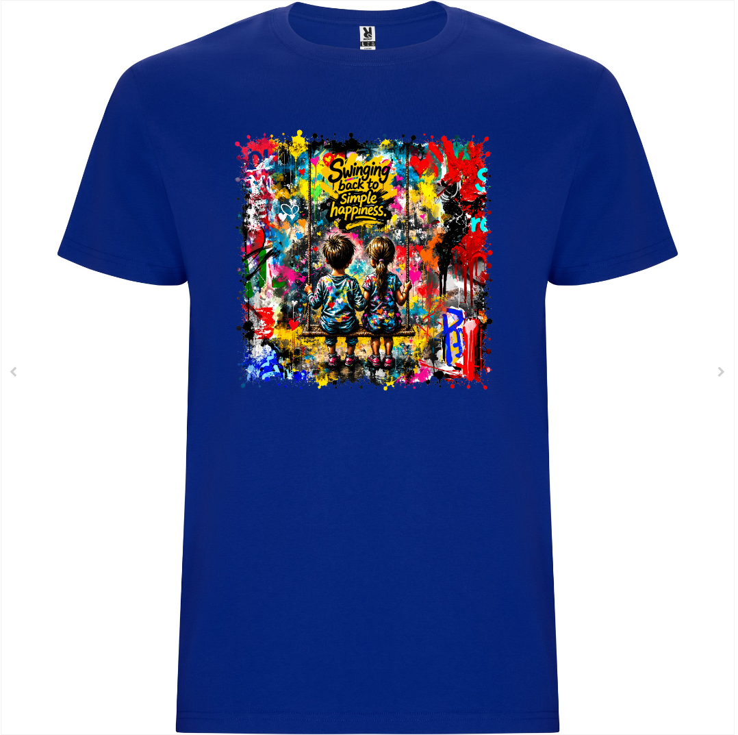 Crea'T-shirt Bleu Royale
