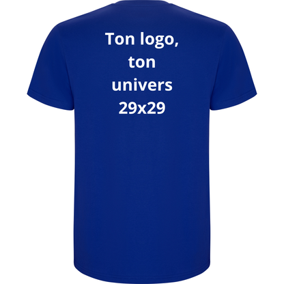 T-shirt Bleu Royale Ton logo, ton univers