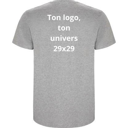 T-shirt Gris Chiné Ton logo, ton univers