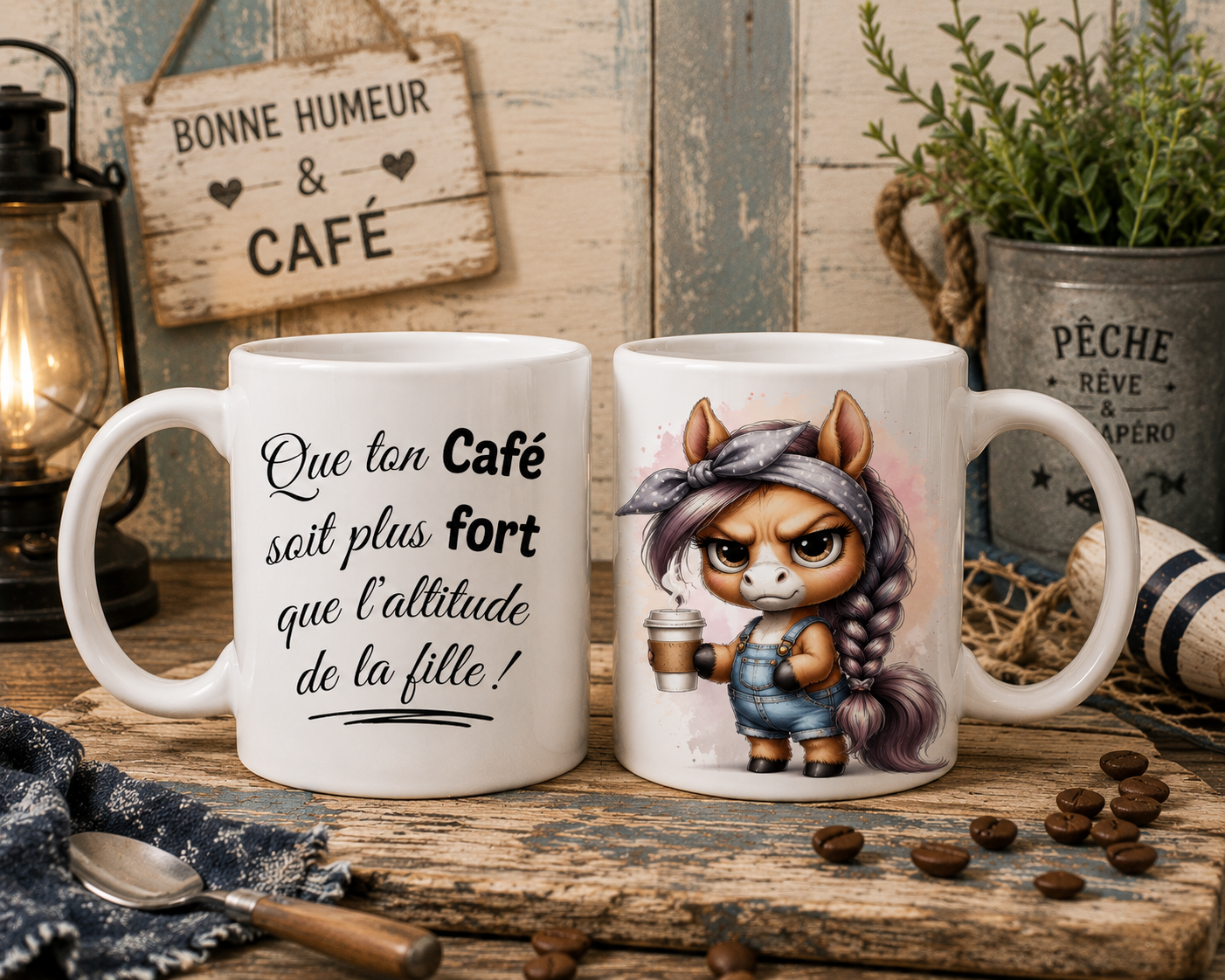 Mug  "Que ton café soit plus fort que l'attitude de ta fille"