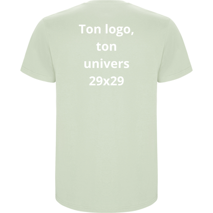 T-shirt Vert Mist Ton logo, ton univers
