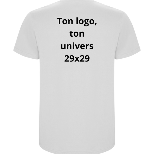 T-shirt Blanc Ton logo, ton univers