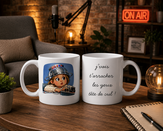 Mug "j'vais t'arracher les yeux"