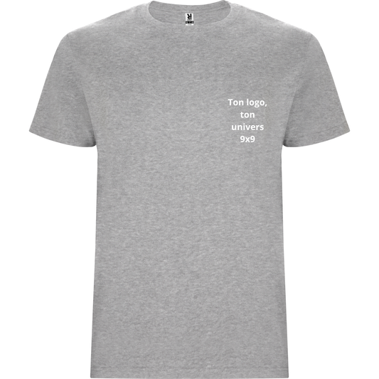T-shirt Gris Chiné Ton logo, ton univers