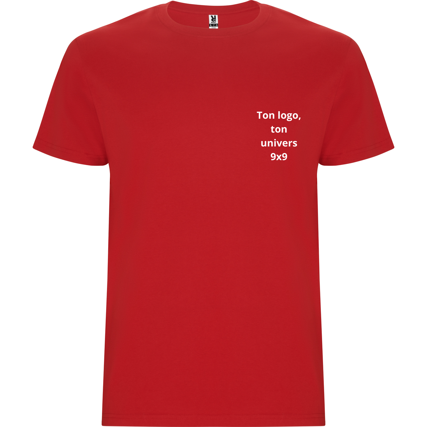 T-shirt Rouge Ton logo, ton univers