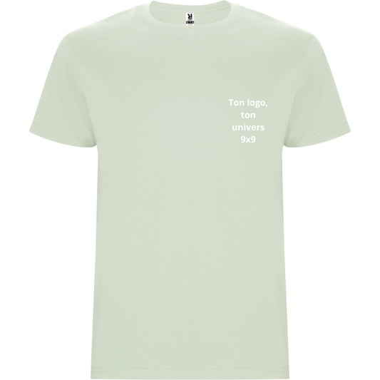 T-shirt Vert Mist Ton logo, ton univers
