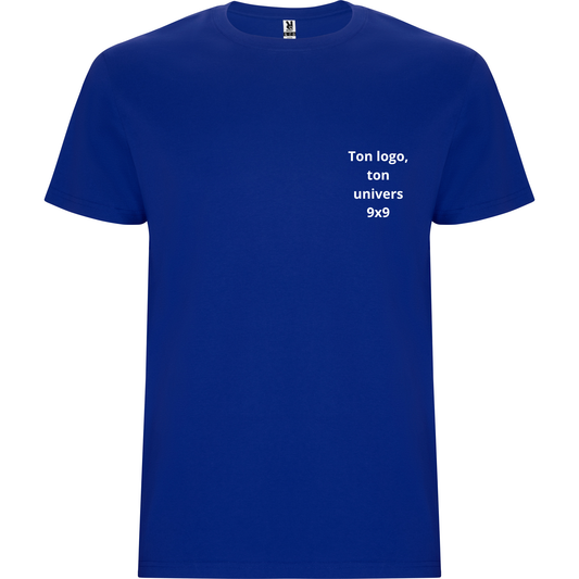 T-shirt Bleu Royale Ton logo, ton univers