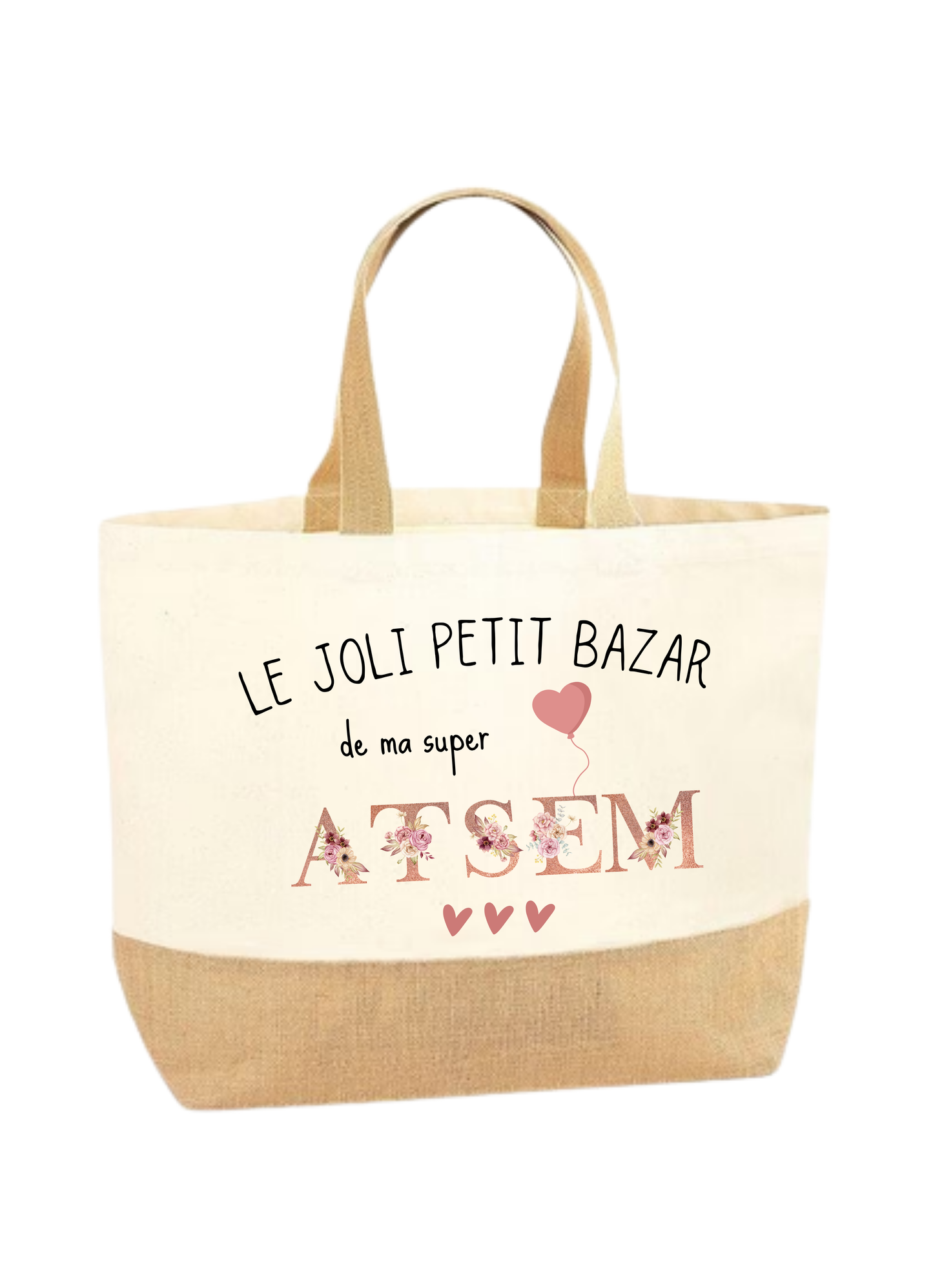 Sac toile de jute/coton (Atsem)
