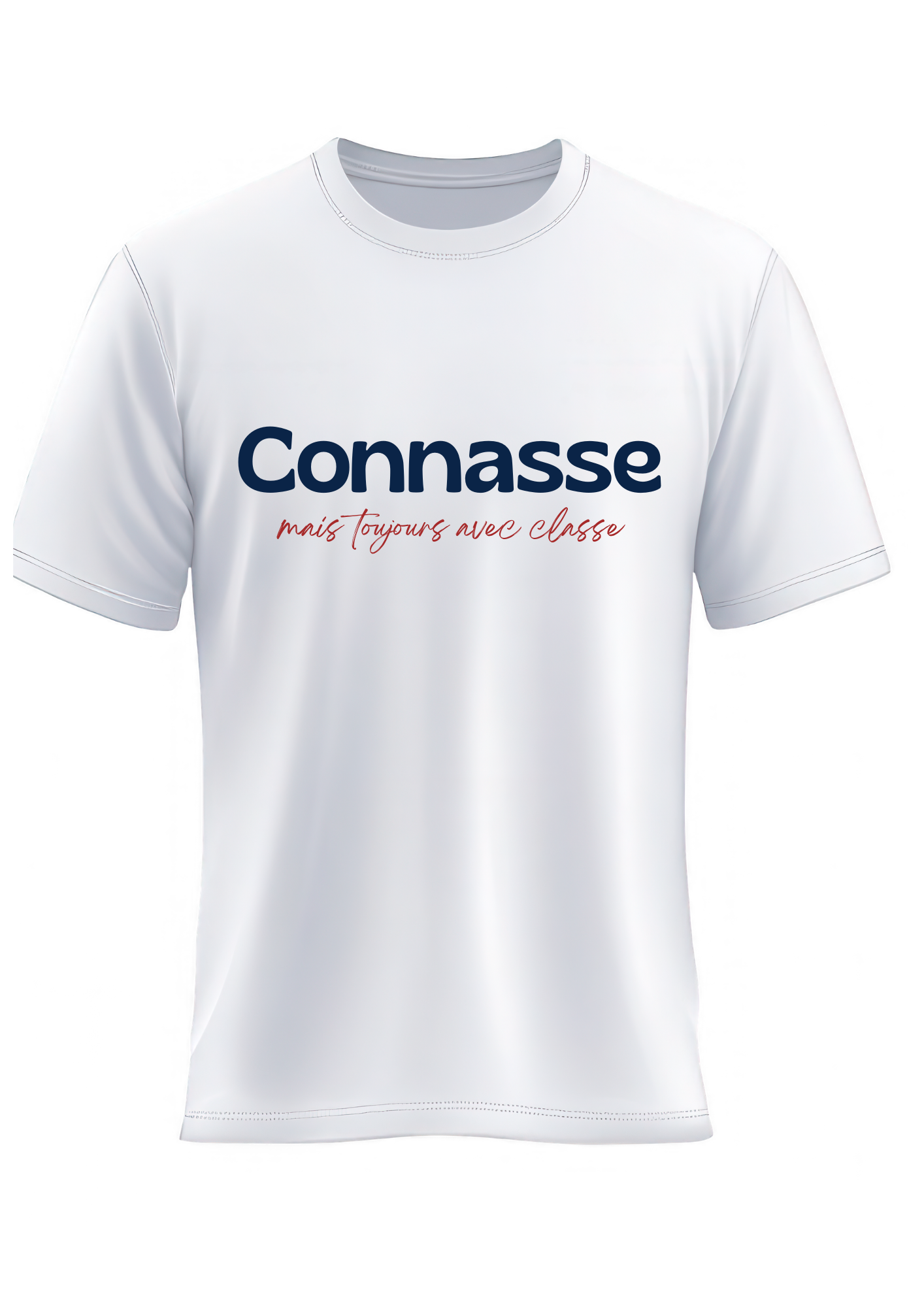 T-shirt blanc "Connasse "