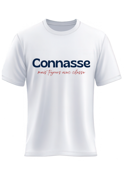 T-shirt blanc "Connasse "