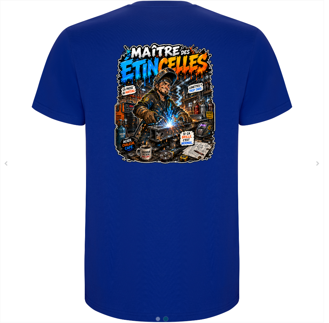 Crea'métier T-shirt Bleu Royale