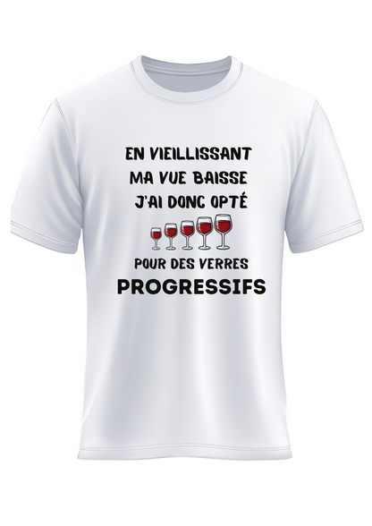 T-shirt "En vieillissant ma vue baisse"