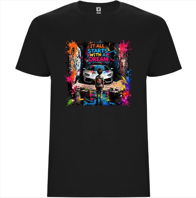 Crea'T-shirt Noir