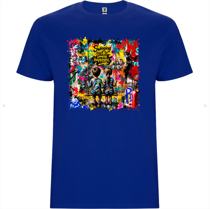 Crea'T-shirt Bleu Royale