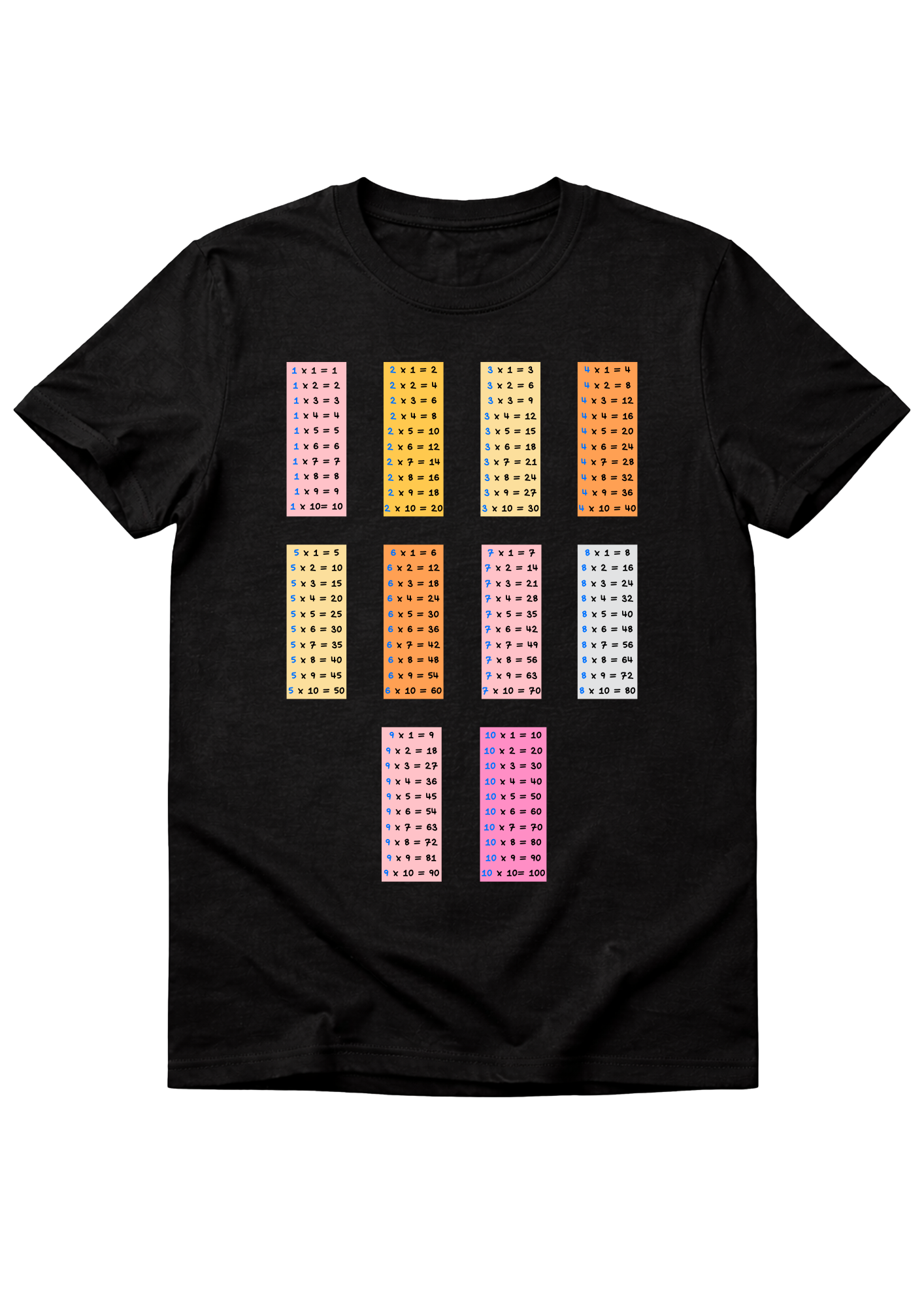 T-shirt noir "Multiplications"