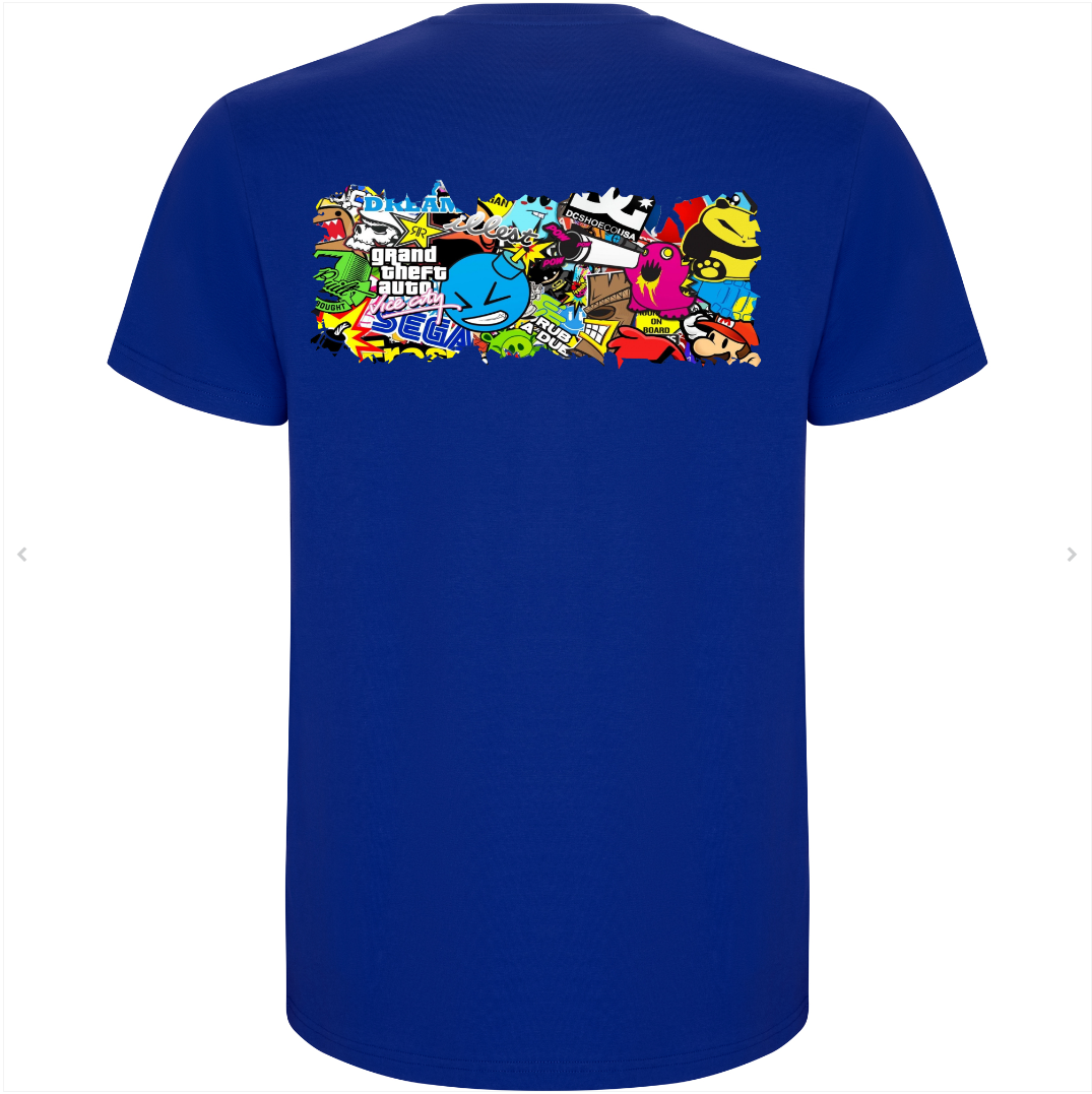 Crea'T-shirt Bleu Royale