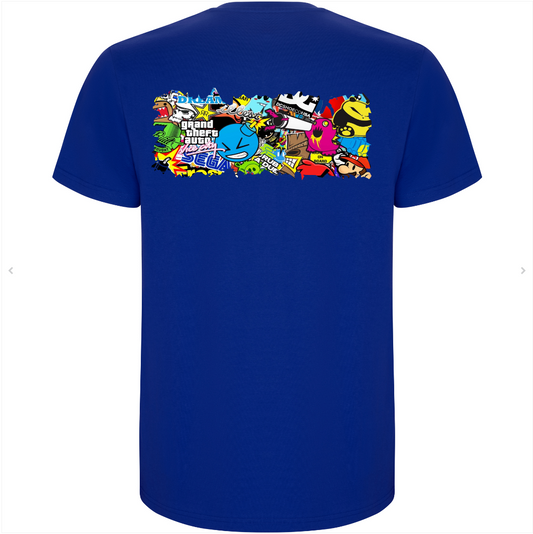 Crea'T-shirt Bleu Royale
